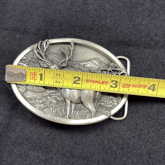 vintage Pewter belt buckle made by Bergamot Brass Works in 1984. - Picture 5 of 8